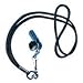 Chrome Sonic Whistle with Black Lanyard