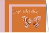 19th Birthday, Female Card