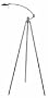Tripod Adjustable Polished Steel Floor Lamp