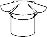 3 Pack of GV0590 7 IN. GV RAIN CAP