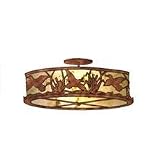 16W Ducks In Flight Flushmount Ceiling Fixture