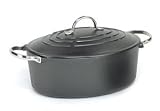 Minuteman Oval Dutch Oven - Black Powdercoat - Heavy Duty Cast Iron