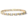 14KT Two Tone Hugs and Kisses Bracelet