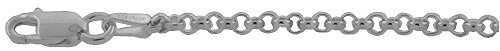30 Sterling Silver Rolo Chain  3 32  NICKEL FREE