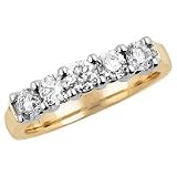 14kt. Two Tone, 1 ct. tw. Diamond Anniversary Ring
