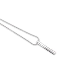Long Rectangular Designer Diamond Accented Pendant in Sterling Silver