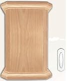 Modern Oak Wood Wireless Door Chime