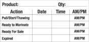Daydots SupeRemovable Action Date Time 4in x 2in 10245 01 11