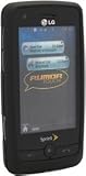 LG Rumor Touch LN510 Black Rubber Feel Hard Case Cover w/Belt Clip