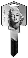 Marilyn Monroe Black & White Kwikset KW11 House Key