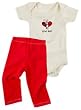 Kee-Ka Organic S/S Bodysuit Love Bug, 3-6 Months