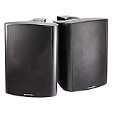 2-Way Active Wall Mount Speakers (Pair) - 20W - Black