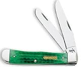 CASE JOHN DEERE GREEN TINY TRAPPER KNIFE Length: 2-7/8 Closed