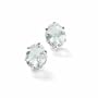 4.50 Ct. T.W. Aquamarine Stud Earrings In 14kt White Gold