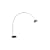 Arco Lamp Black Round/Flat Base Floor Lamp