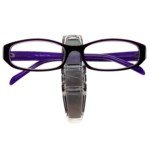 Double-Clip Car Vehicle Sun Visor Clip Sunglasses / Eyeglasses Holder