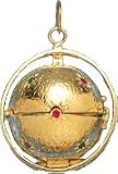 Ball Locket for Six Pictures, 14K Gold Charm