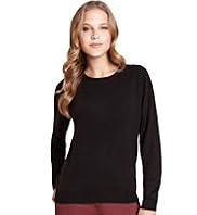 Cashmilon™ Crew Neck Plain Jumper