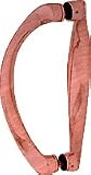 CRL 6 Antique Brushed Copper Back-to-Back Sculptured Solid Pull Handle