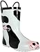 Kid's Black and White Cow Waterproof Rubber Rain and Garden Boots