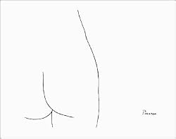 Pablo Picasso Femme Poster Art print RARE nude woman - 22" x 28"