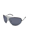 Valentino Swarovski Crystal Decorated Rimless Sunglasses gunmetal smoke by Valentino