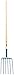 Manure/Compost & Hay Forks - 6-tine promotional manure fork bent patter
