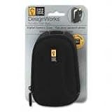 CASELOGIC / CLGQPB2 / Small Digital Camera Case, Ballistic Nylon, 3w x 1-3/4d x 5h, Black / Sold as 1 EA