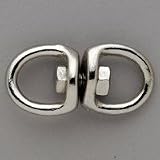5/8 BRT NKL RD EYE SWIVEL SNAP