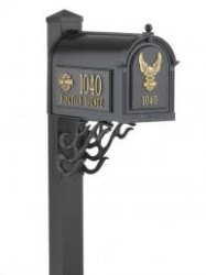 Harley&reg; Streetside Mailbox  - Black/Gold