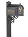 Harley&reg; Streetside Mailbox  - Black/Gold