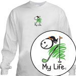 My Life – Golf Girl Long Sleeve T-Shirt-Adult – Shirts