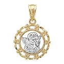 14kt. Two Tone, Angel Charm