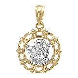 14kt. Two Tone, Angel Charm