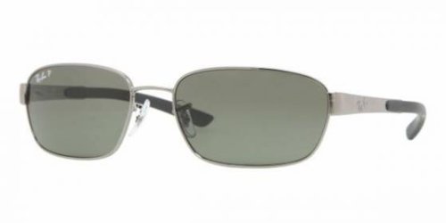 Ray Ban Unisex Rb3430 Gunmetal Frame Polarized Green Lens Metal Sunglasses - 59mm product image