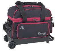 BSI Red Black 2 Ball Roller Bowling Bag