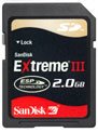 SANDISK EXTREME III SECURE DIGITAL SD 4GB CARD