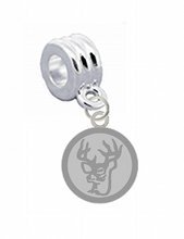 CustomCharmsAdd Your Own Charm Bracelet Bail - Black CZ Gems - Fits All Major Brand Bracelets