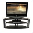 Large Wood and Glass TV Console
