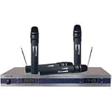 wireless microphones Pyle Pro PDWM5500 4 Mic VHF Wireless Microphone System Electronics wireless microphones
