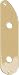 REPLACEMENT TELE® BASS CONTROL PLATE GOLD