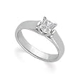 14K White Gold Solitaire Diamond Bridal Engagement Ring