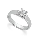 Platinum Solitaire Diamond Bridal Engagement Ring - 0.50 ctw