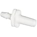 Value Plastics MTLS220-1 White Nylon Tube Fitting, Male Luer Slip to 200 Series Barbed Coupler, 3/32" (2.4 mm) Tube ID (Pack of 25)