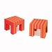 EVA Foam Stool (Set of 2) - Red and Orange