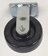 Industrial Grade 1ULN6 Rigid Caster, 8 In, 1400 Lb, Phenolic