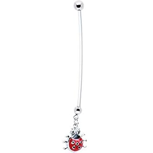 Lady Bug Pregnant Belly Ring
