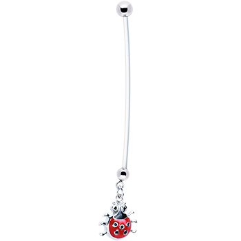 Lady Bug Pregnant Belly Ring