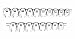 Sunex International 9708 3/8 Drive Fractional  Crows Foot Wrench Set - 8 Pc.