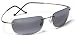 MAUI JIM KAPALUA 502 502-02 GUNMETAL METAL NEUTRAL GREY POLARIZED RIMLESS SUNGLASSES SHADES